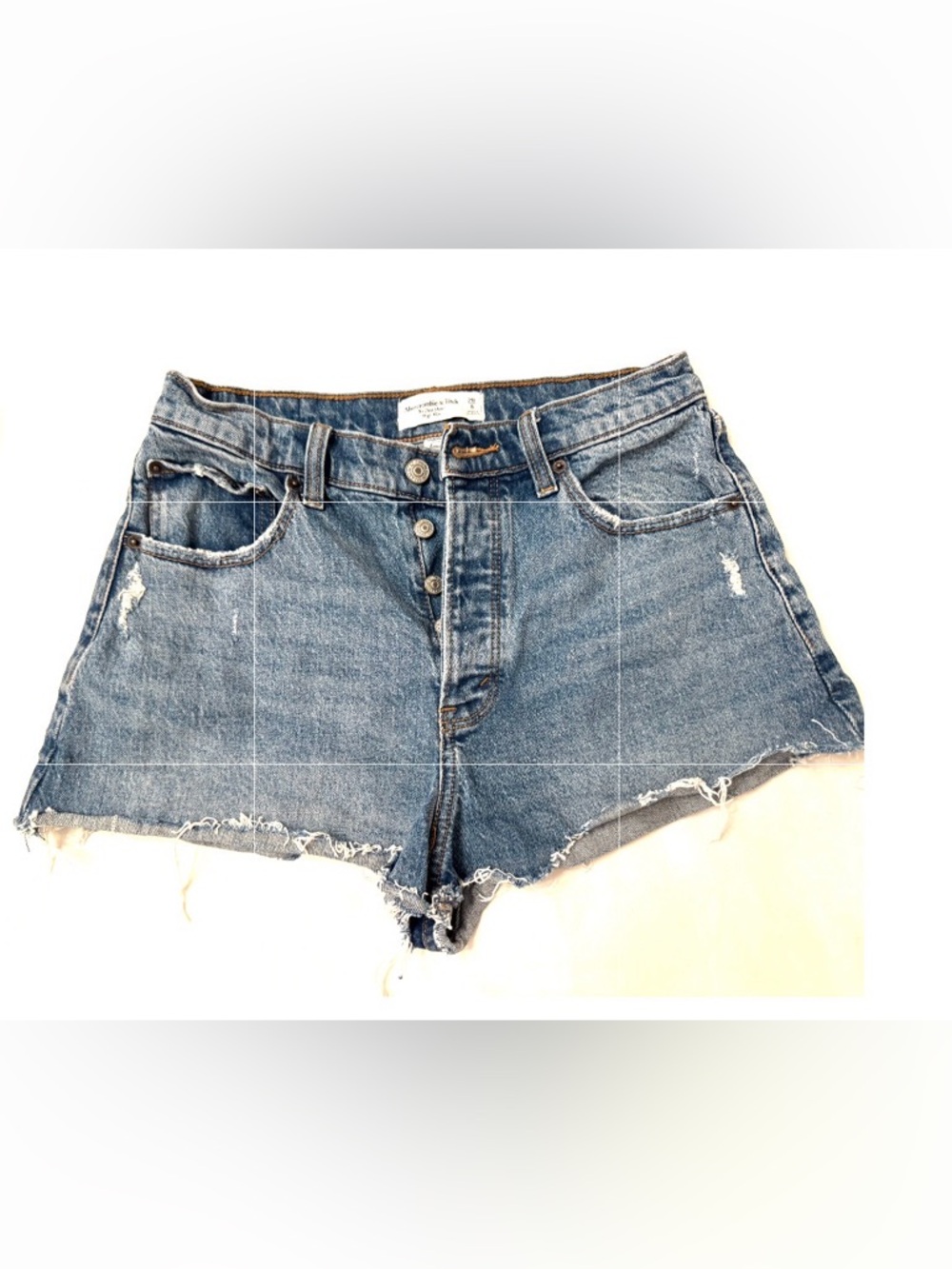 Abercrombie & Fitch Light Blue High-Rise Button-Fly Jeans Size 6 / 28 EUC